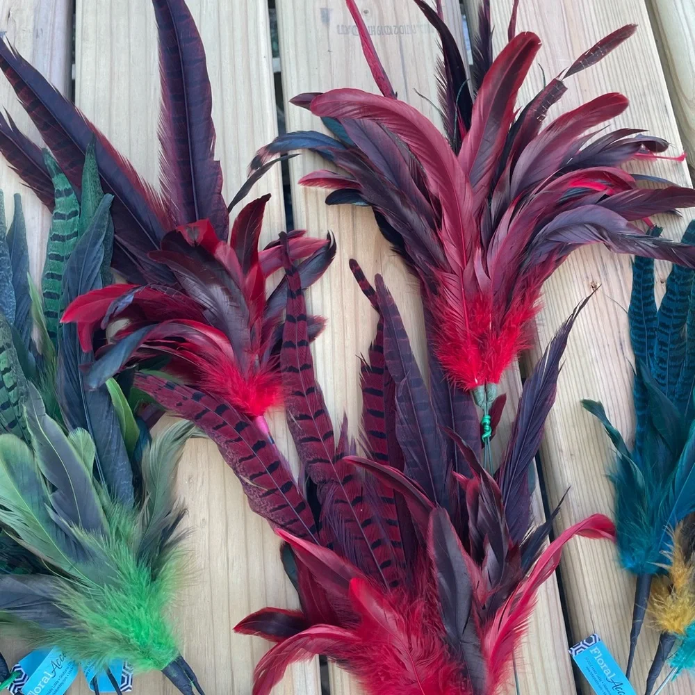 Vibrant Feather Bundle and Floral Bundle